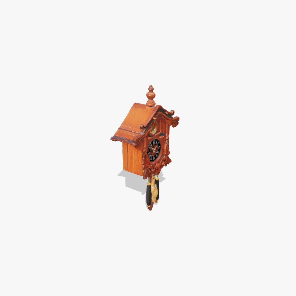 Classic Wooden Cuckoo Clock model pack