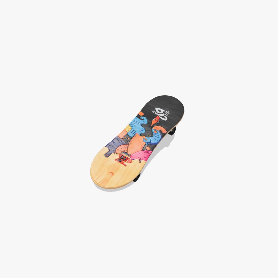 Colorful Skateboard model pack