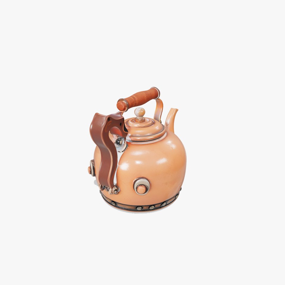 Vintage Copper Teapot model pack