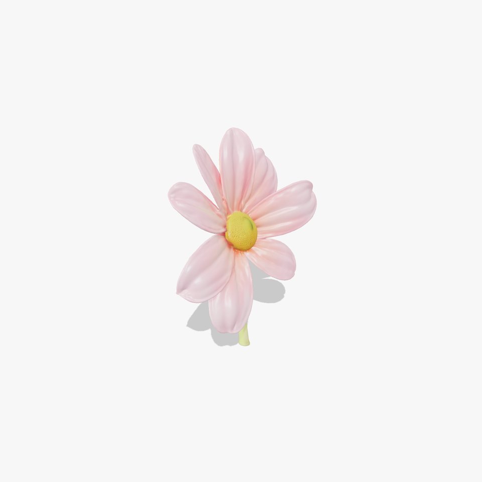Pink Blossom Flower model pack