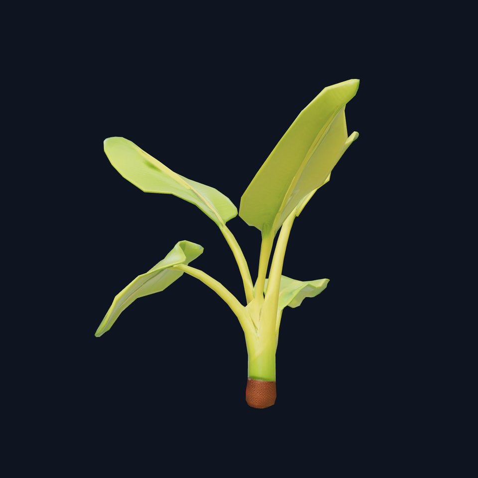 Bright Banana Leaf model pack