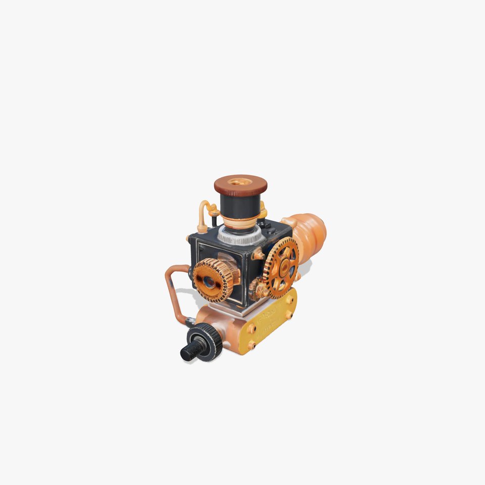 Steampunk Brass Engine model pack