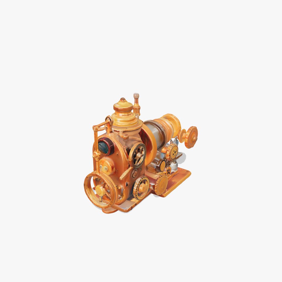 Steampunk Bronze Engine model pack