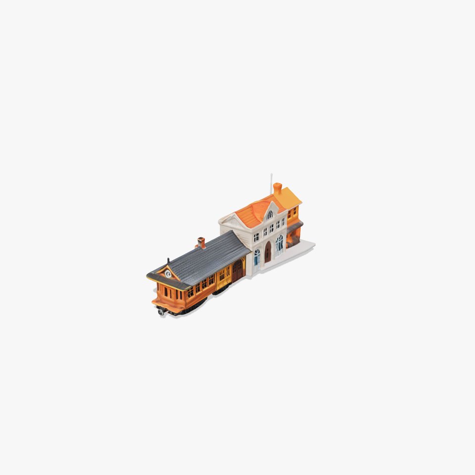 Vintage Train Station model pack