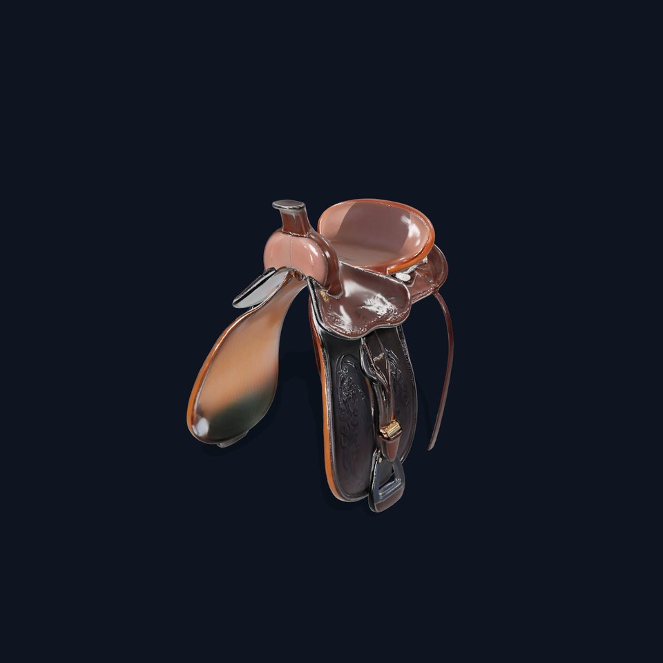 Classic Leather Saddle model pack