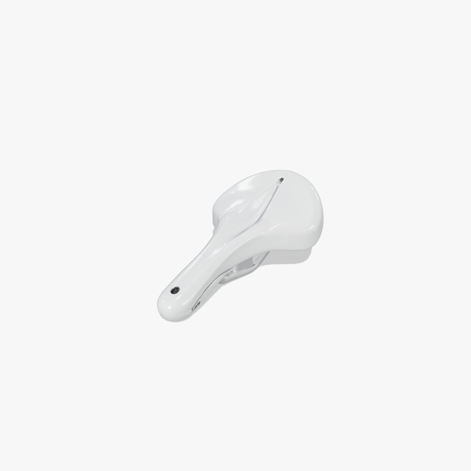 Sleek White Bicycle Saddle model pack