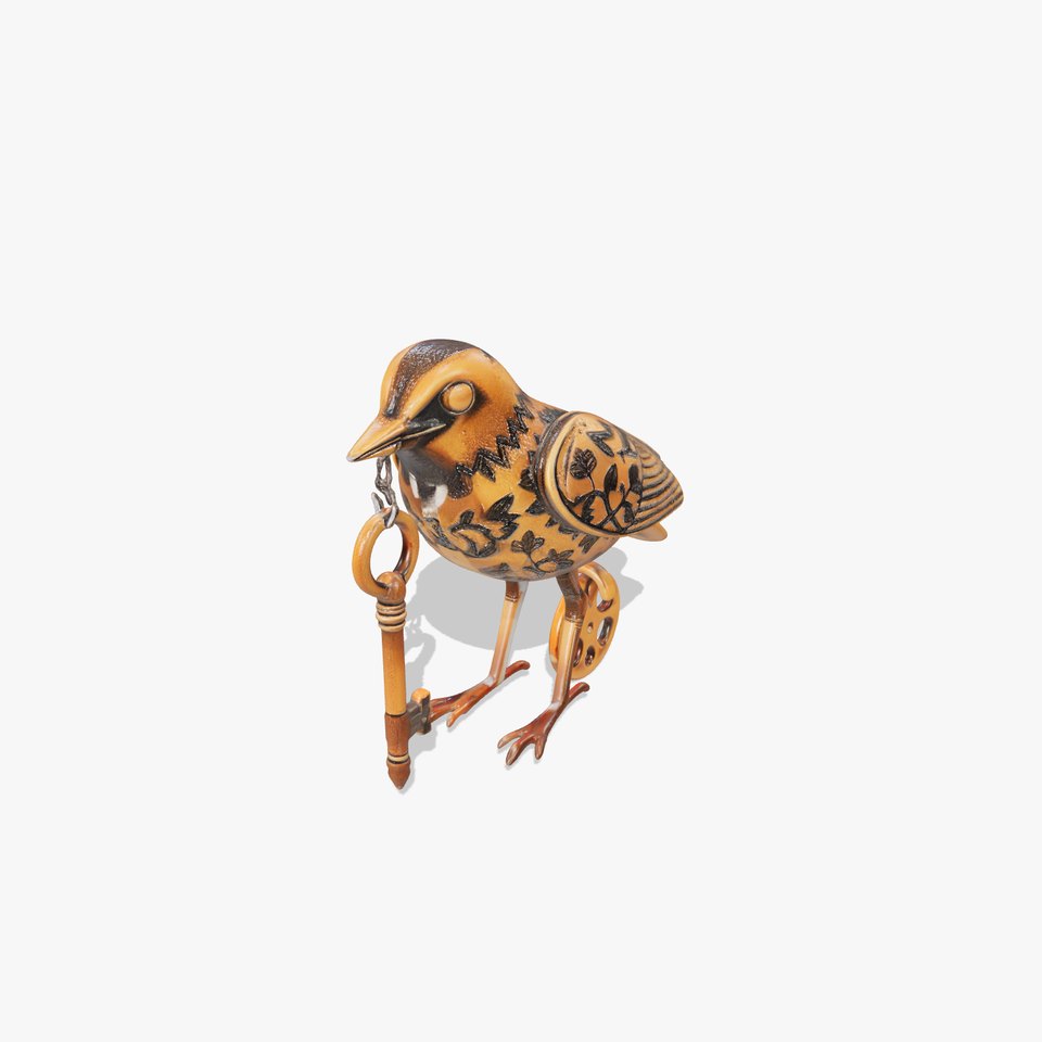Steampunk Bird Sculpture model pack