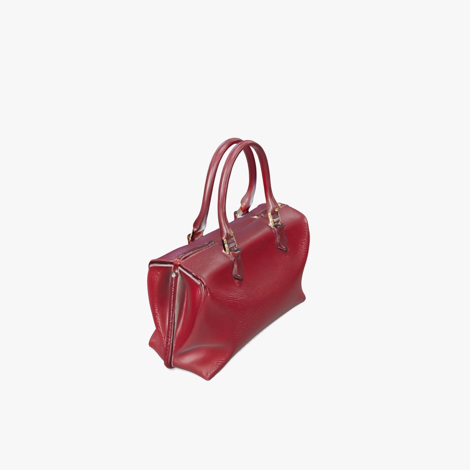 Elegant Burgundy Handbag model pack