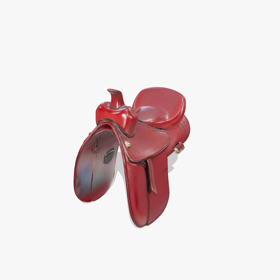 Elegant Leather Saddle model pack