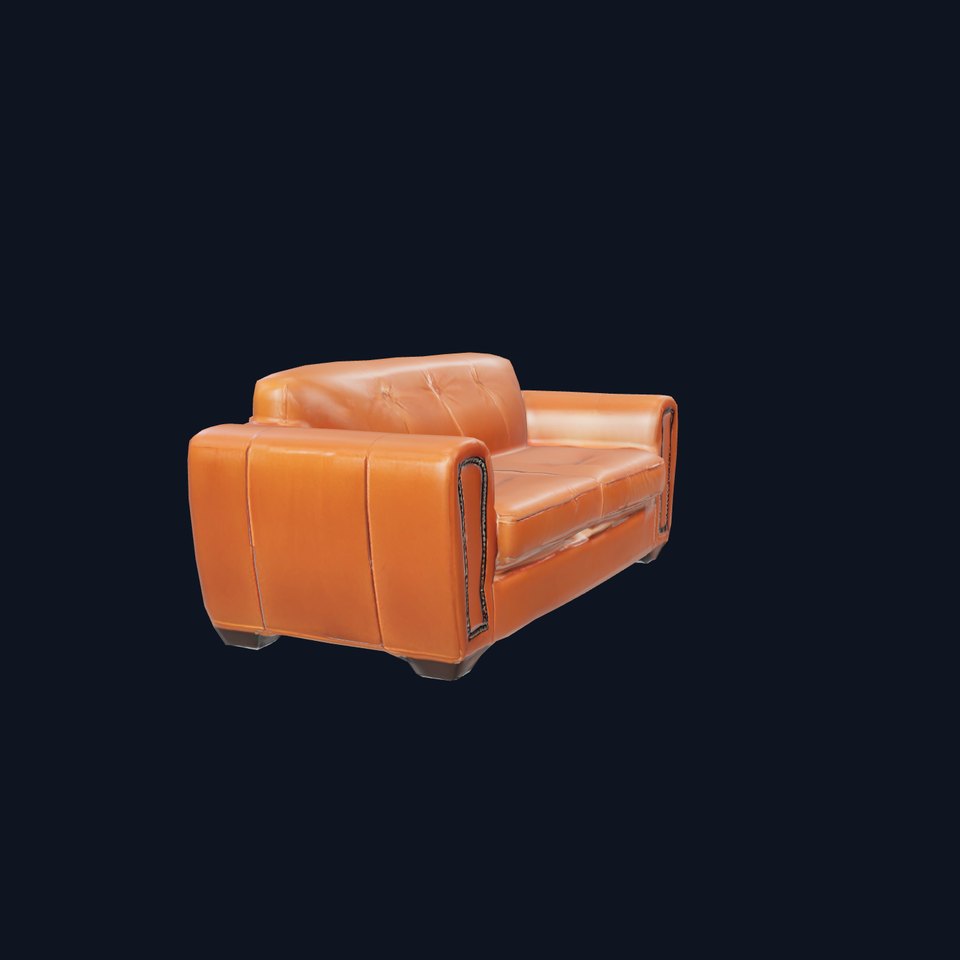 Vintage Leather Sofa model pack