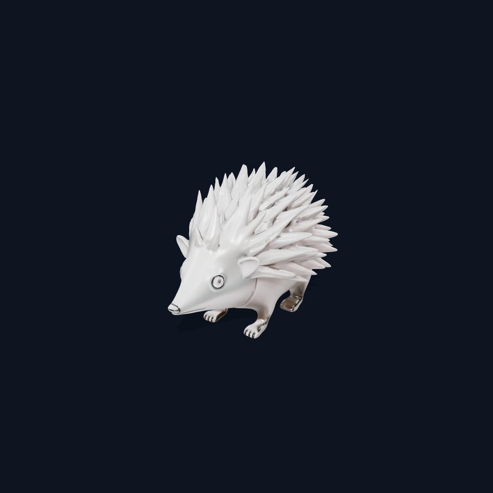 Sleek Metallic Hedgehog model pack