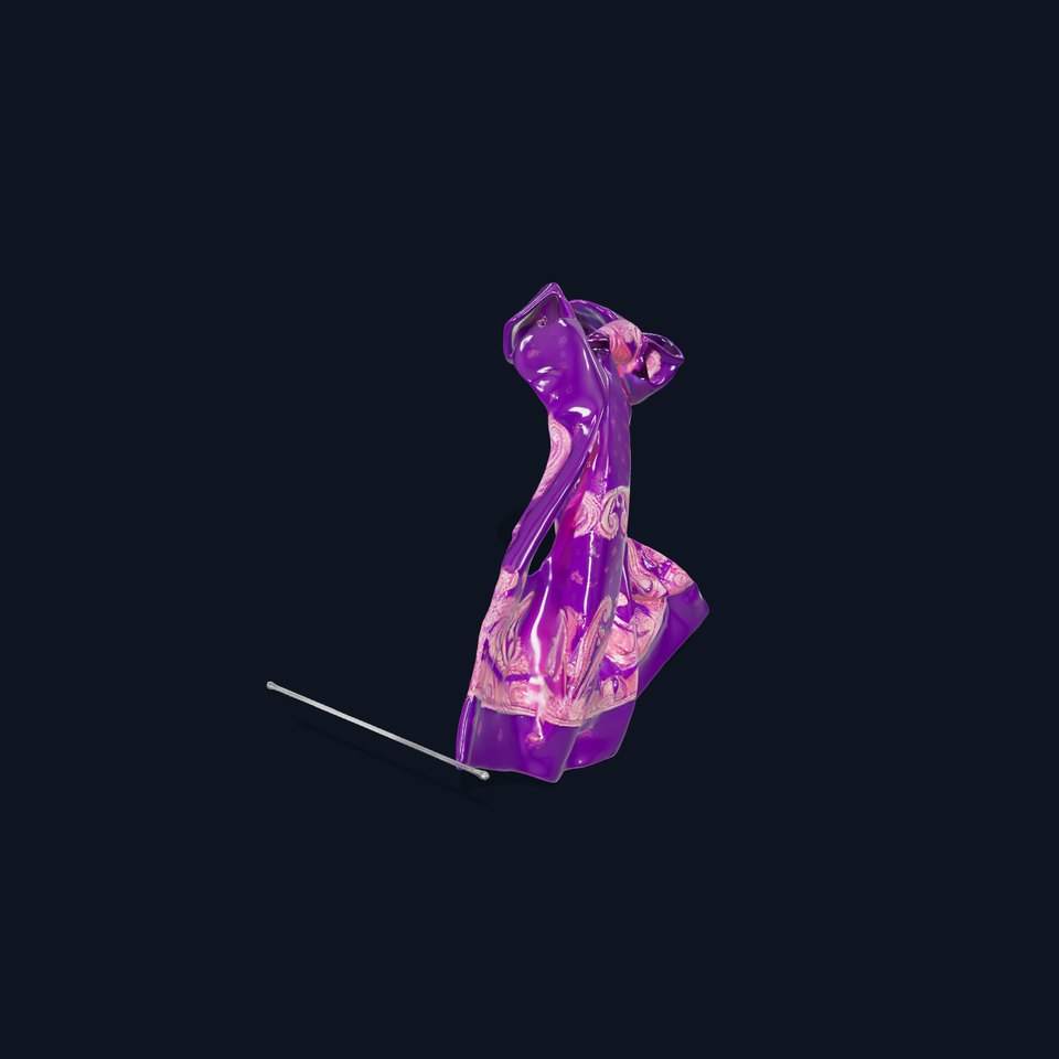 Elegant Paisley Scarf model pack