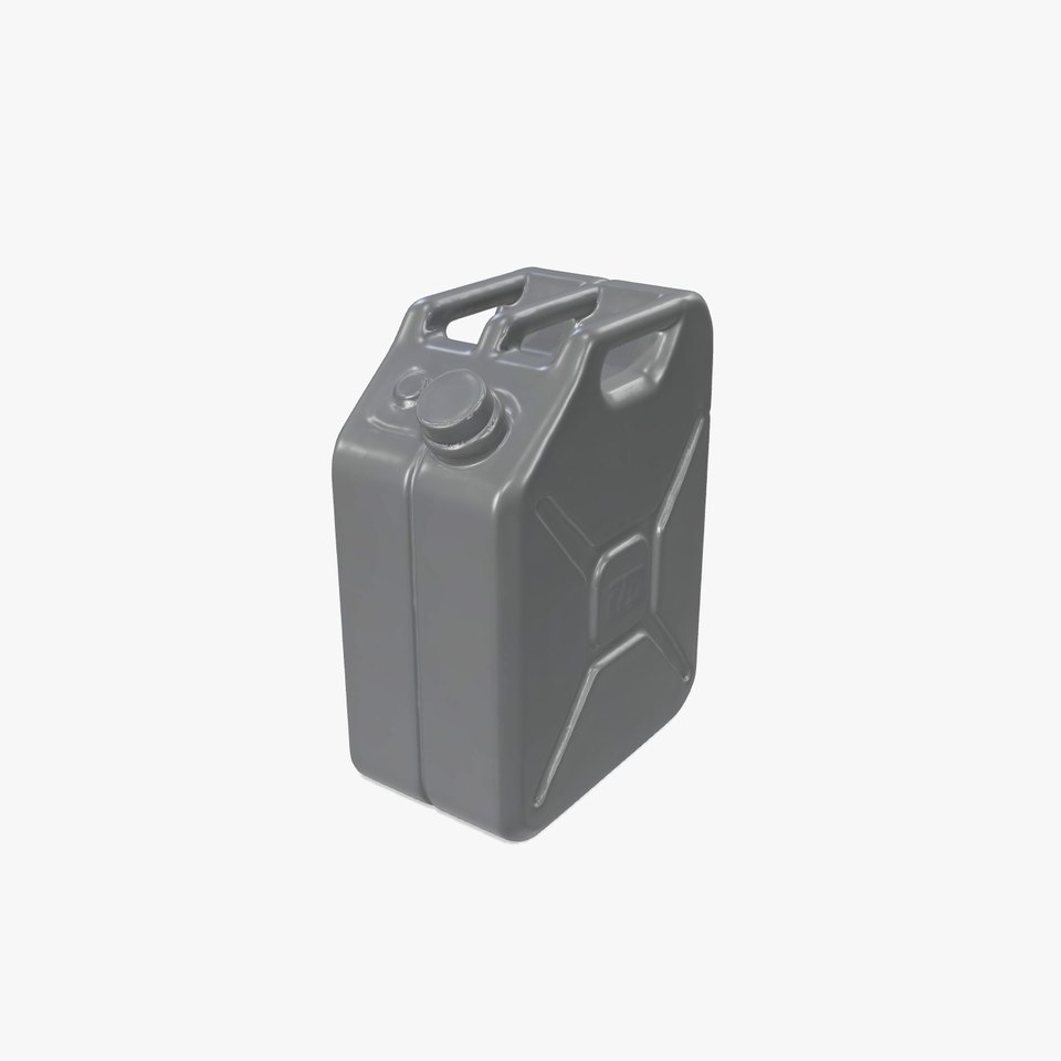 Sleek Black Jerrycan model pack