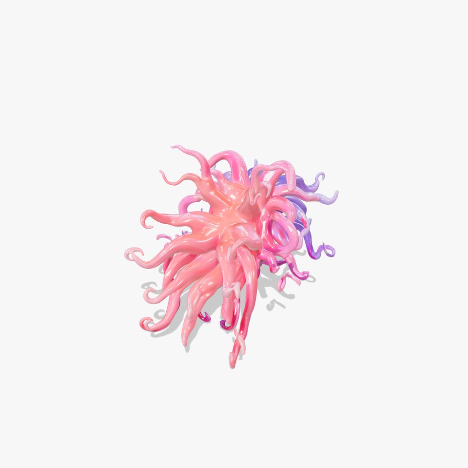 Vibrant Tentacle Coral model pack