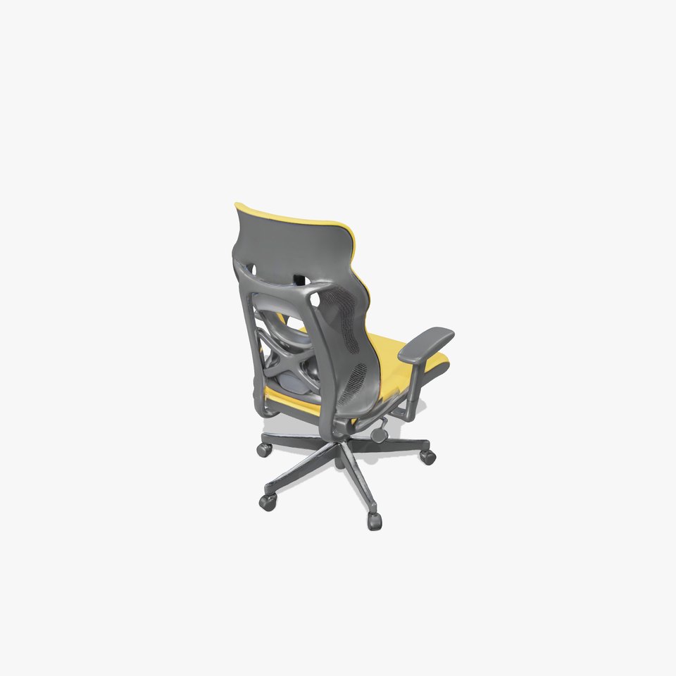 Dynamic Yellow Office Chair model pack