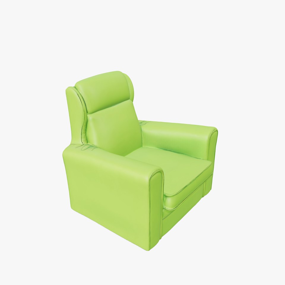 Vibrant Green Armchair model pack