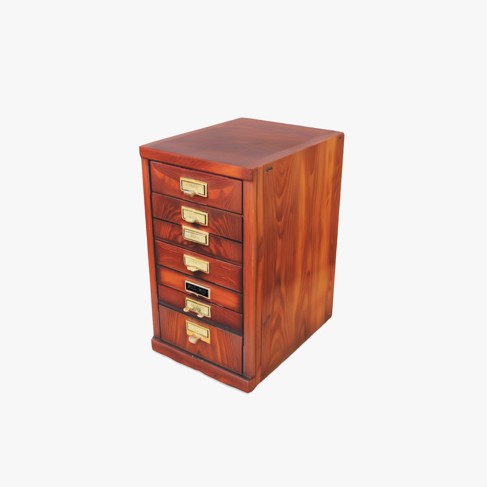 Vintage Wood Cabinet model pack