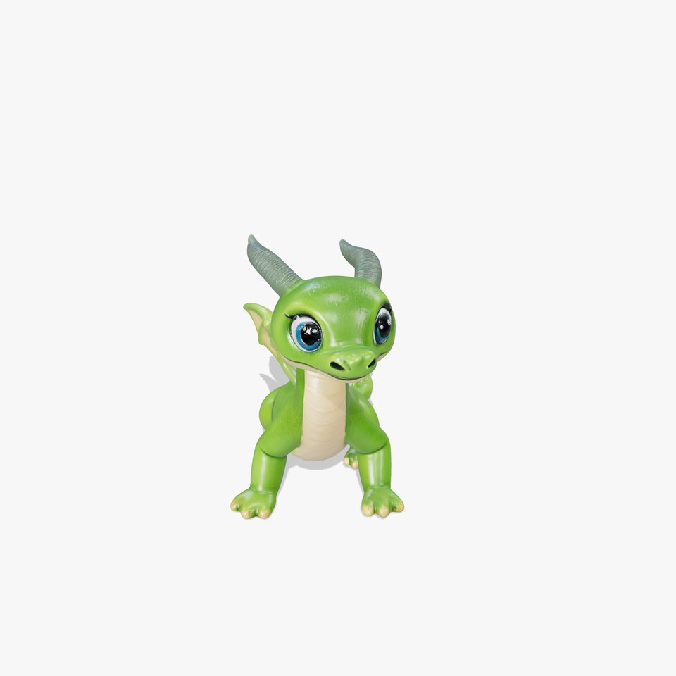Green Baby Dragon model pack