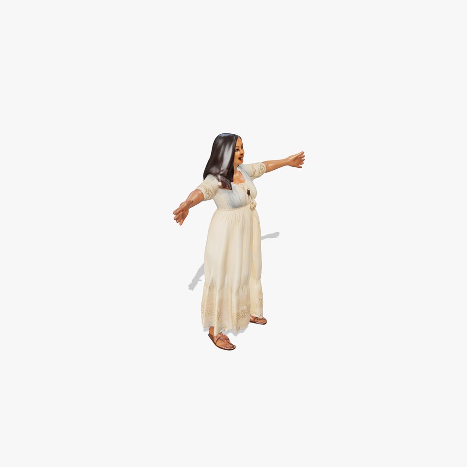 Boho Maternity Dress model pack
