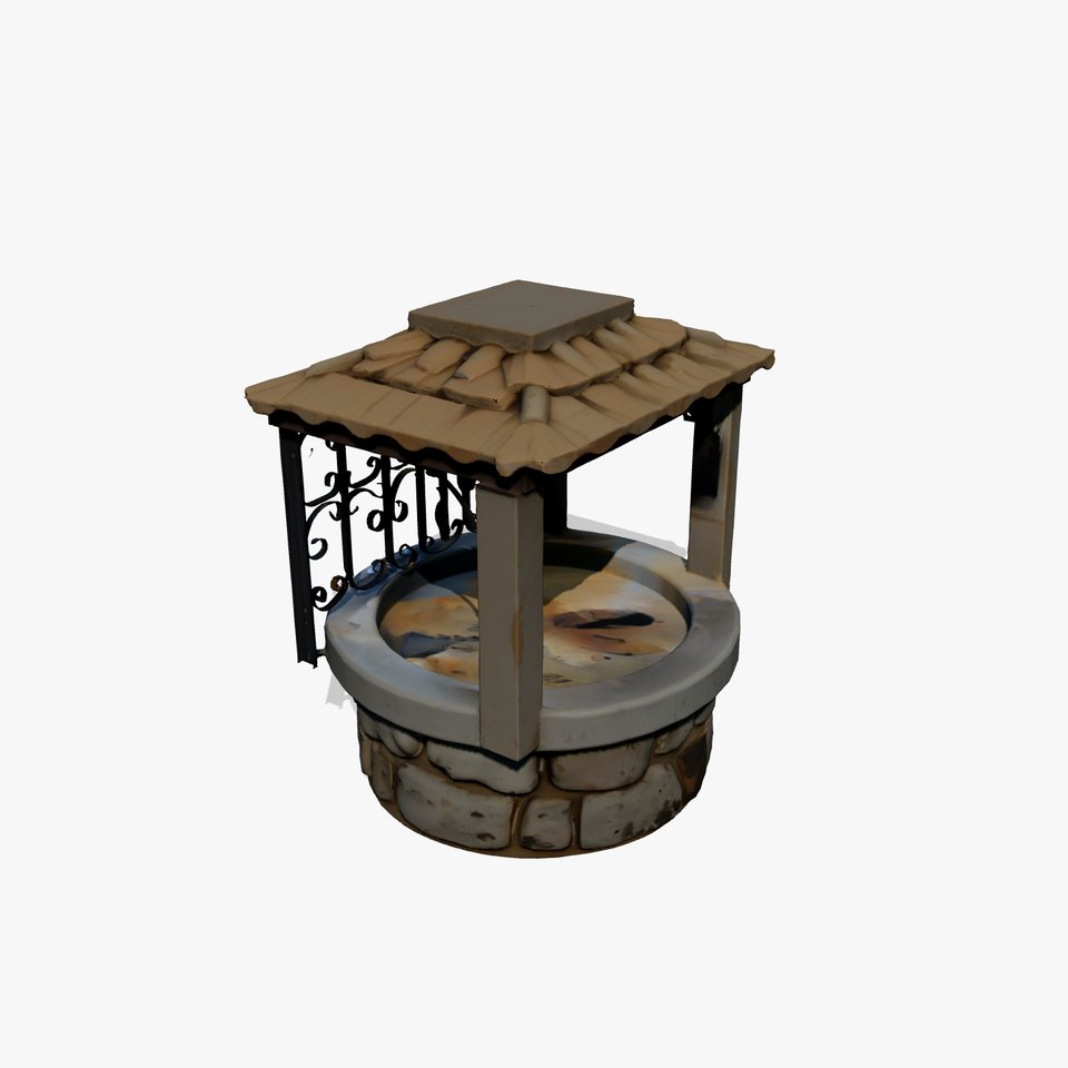 Rustic Stone Well model pack