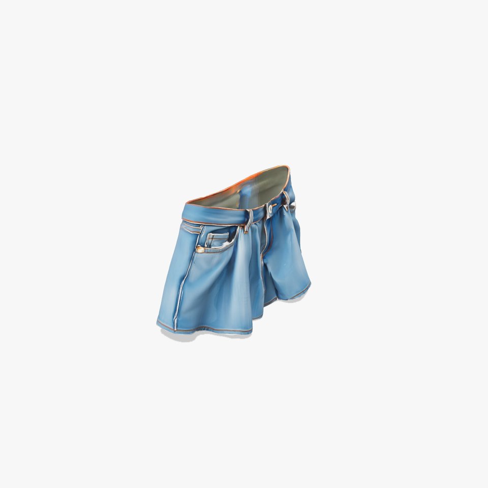 Denim Skater Skirt model pack