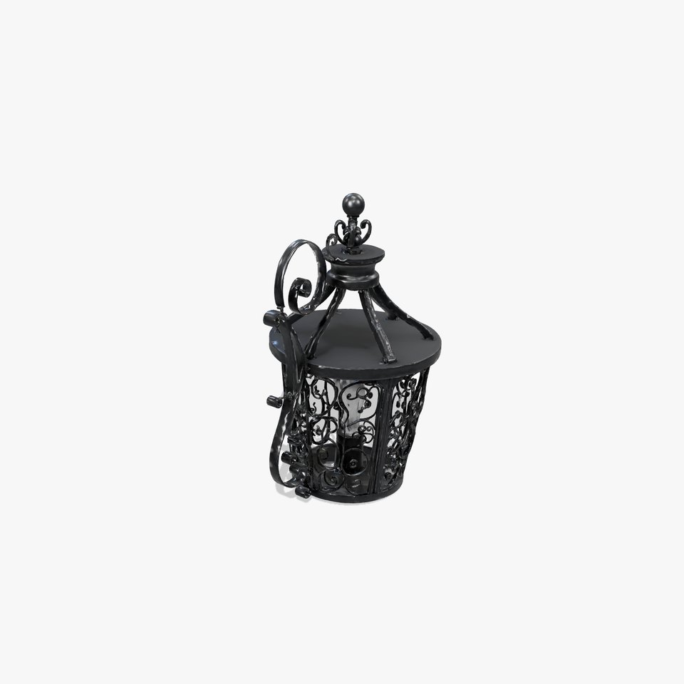 Ornate Iron Lantern model pack