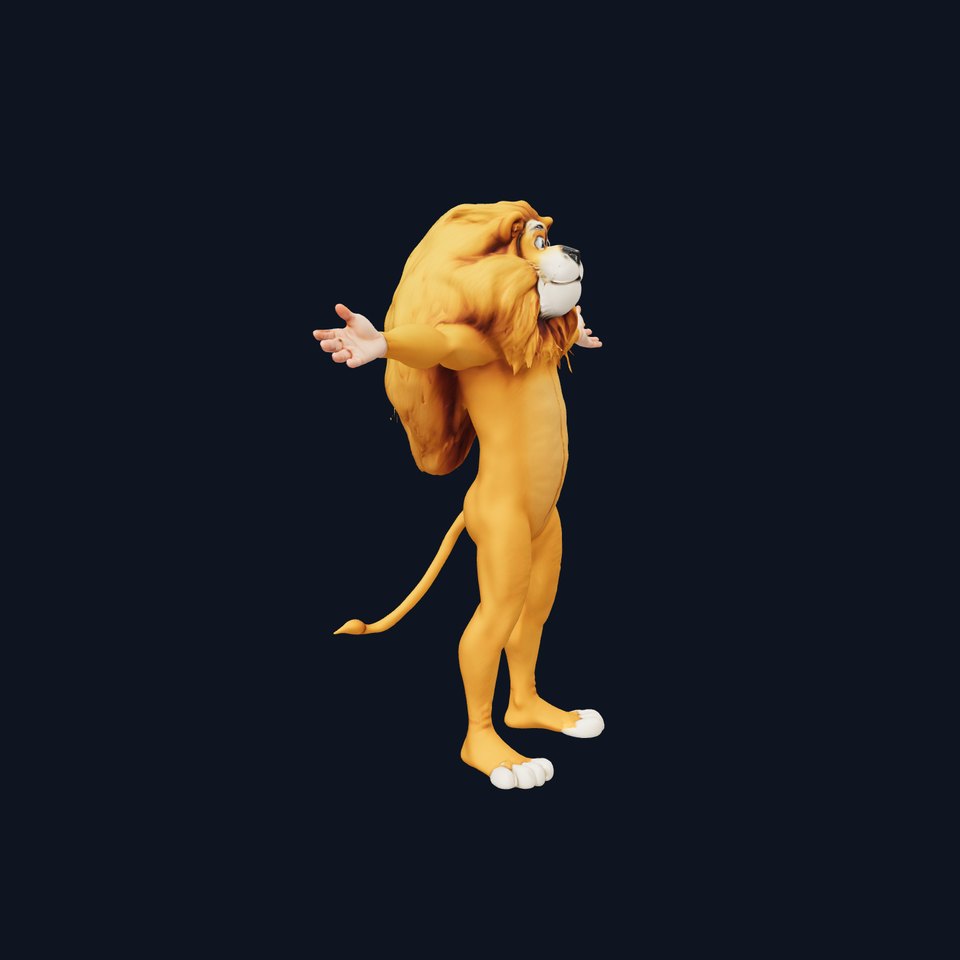 Vivid Lion Character model pack