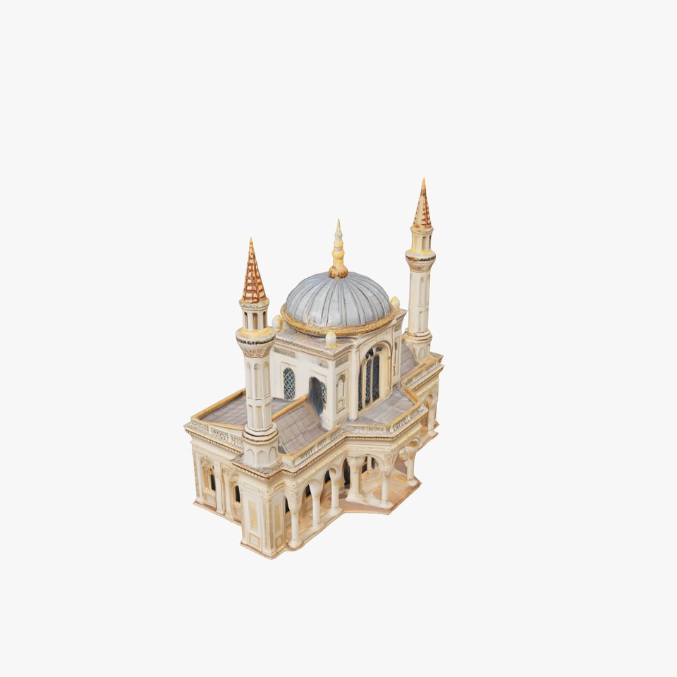 Ornate Mosque Architecture model pack