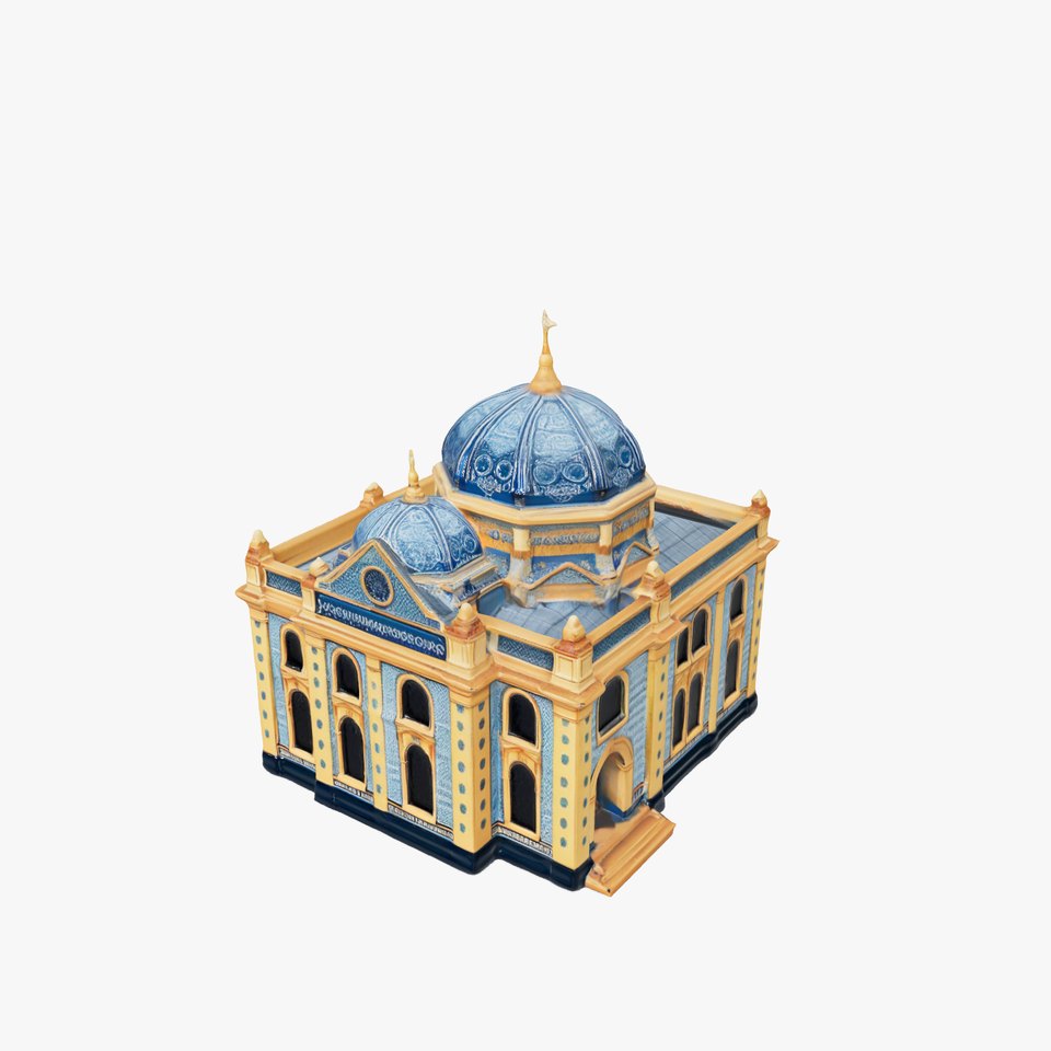 Ornate Blue Cathedral model pack
