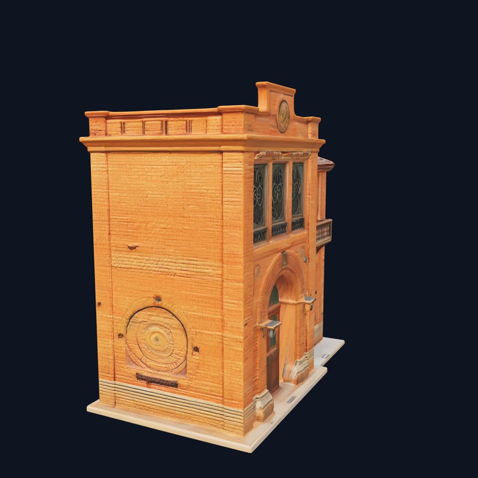 Rustic Brick Building model pack