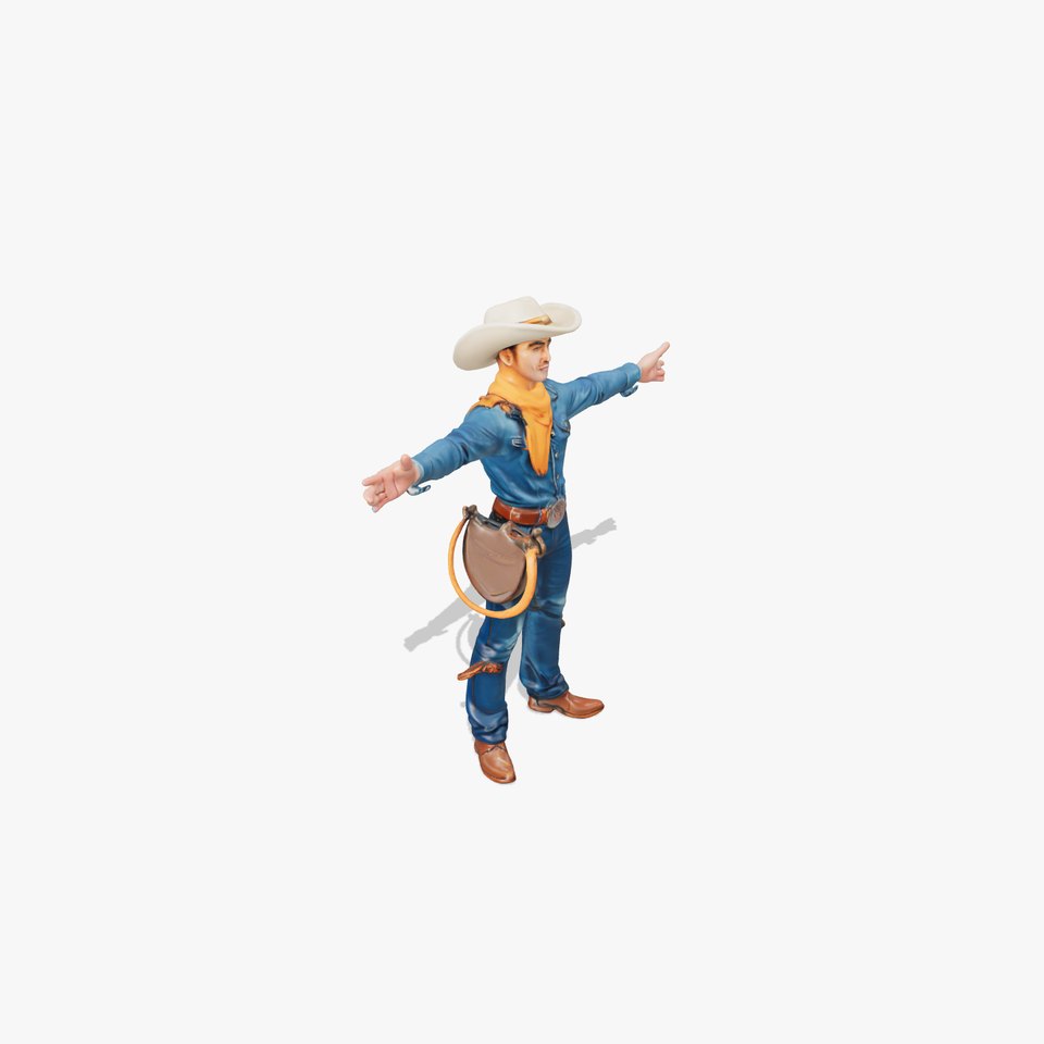 Stylish Cowboy Attire model pack