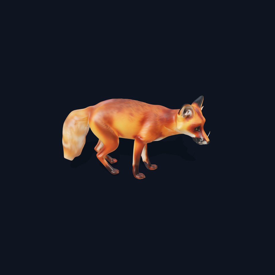 Vivid Red Fox model pack