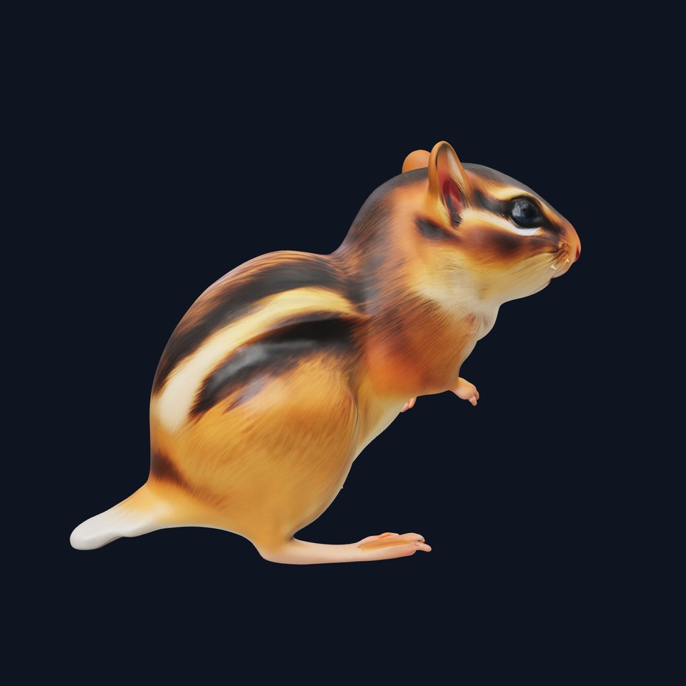 Realistic Chipmunk Creature model pack