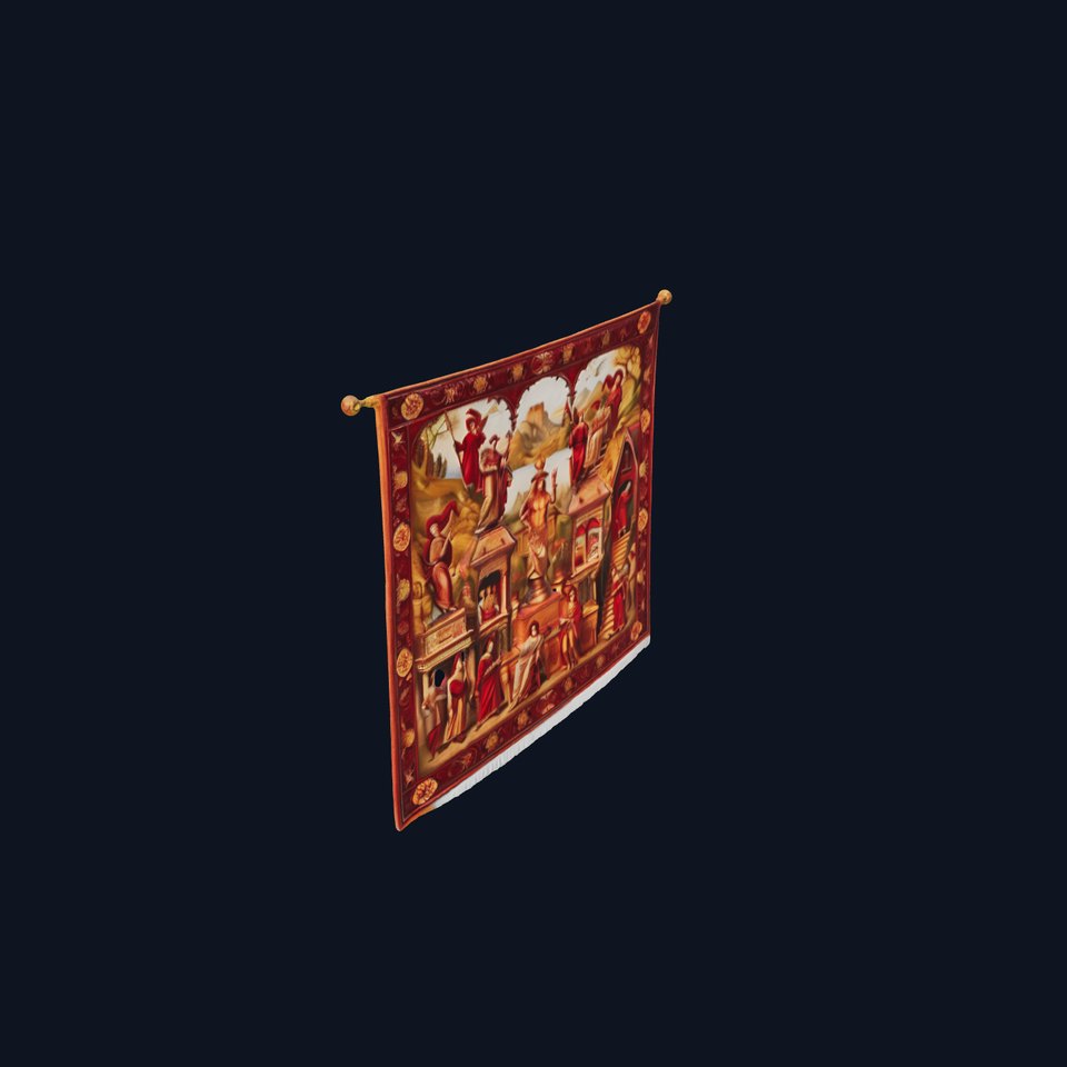 Renaissance Tapestry Artwork model pack