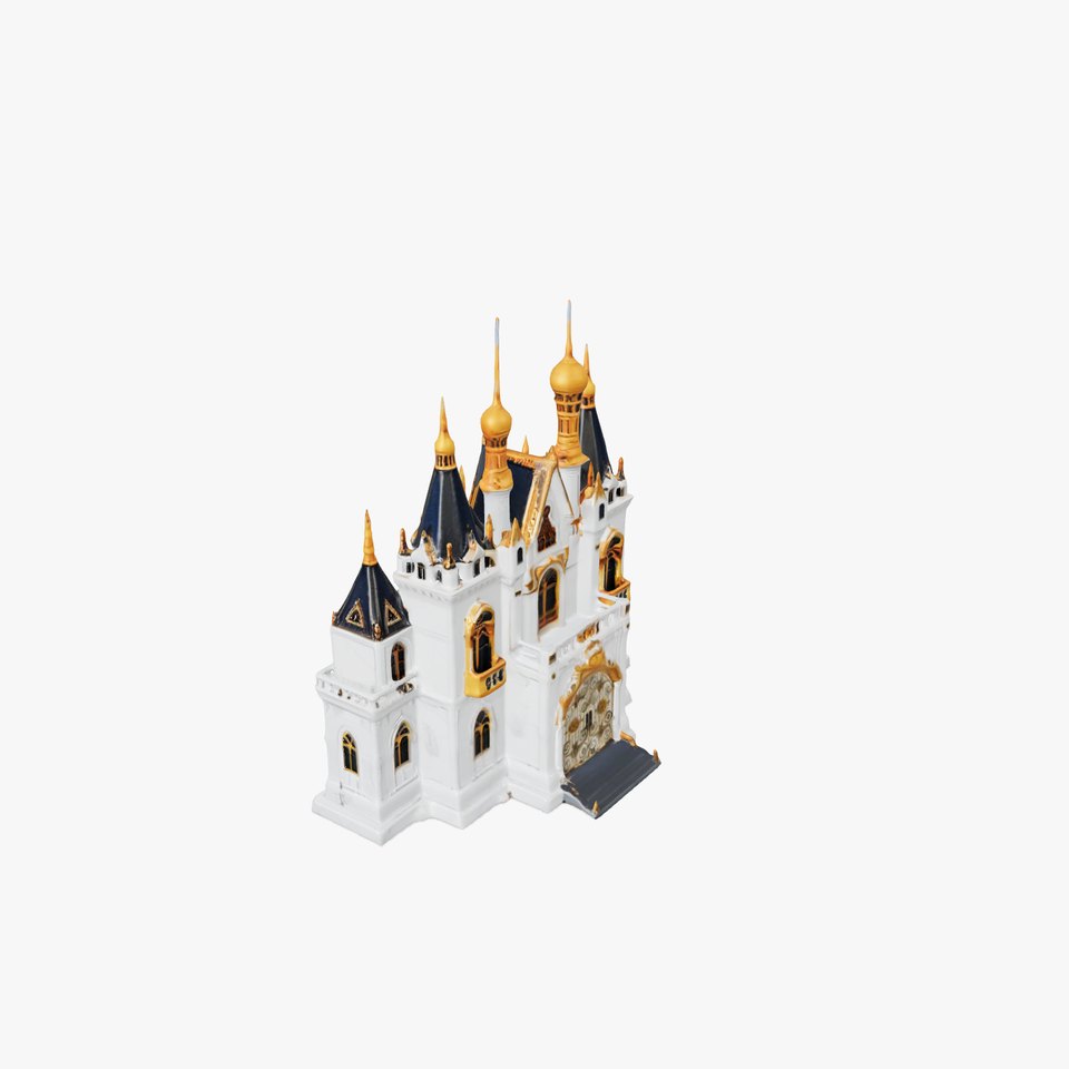 Golden Enchanted Castle model pack