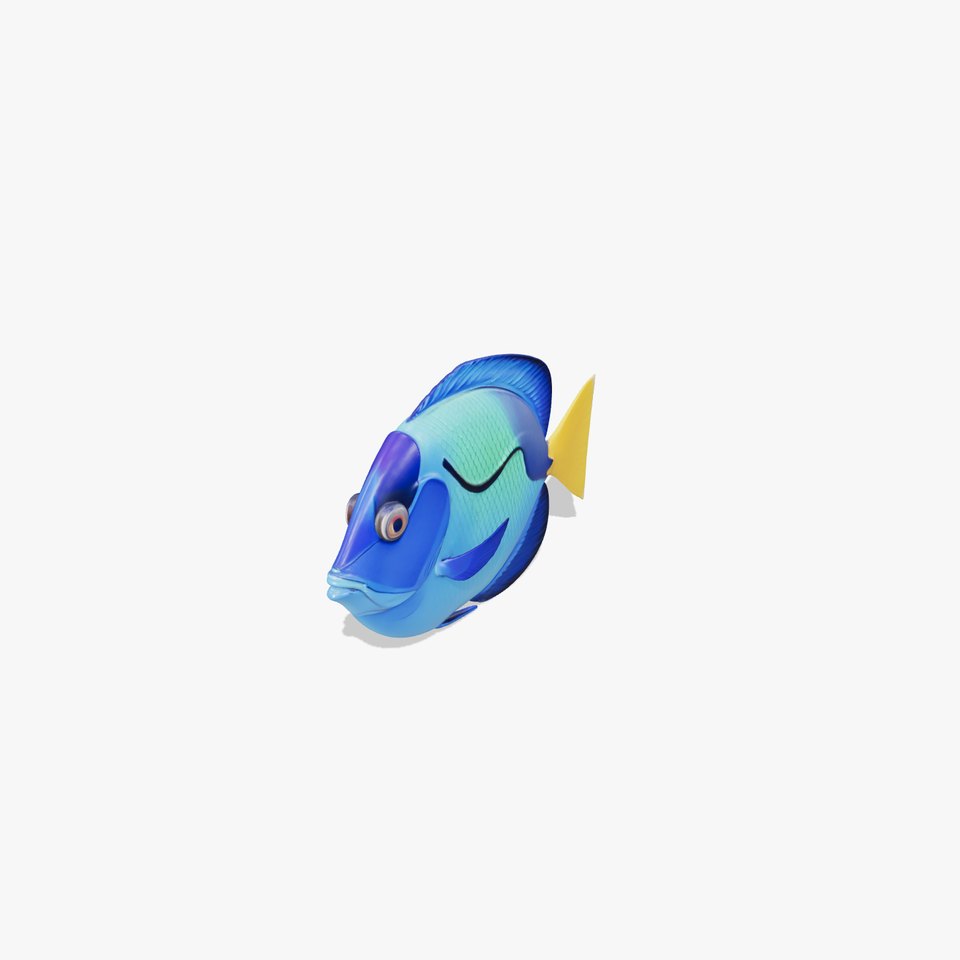 Blue Tang Fish model pack