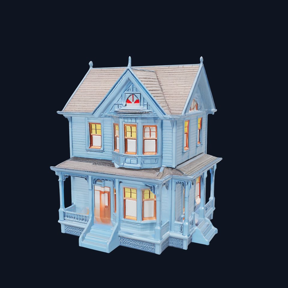 Victorian Blue House model pack