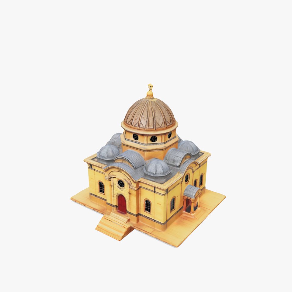 Classic Byzantine Church model pack