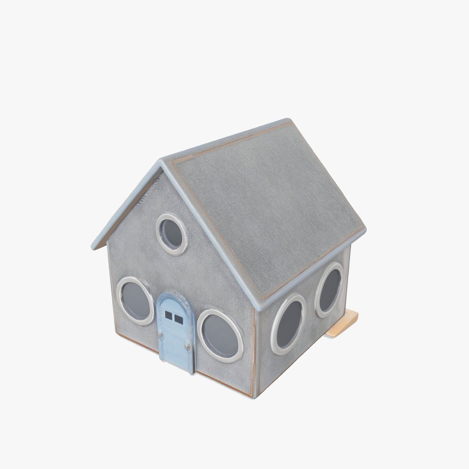 Chevron Blue House model pack