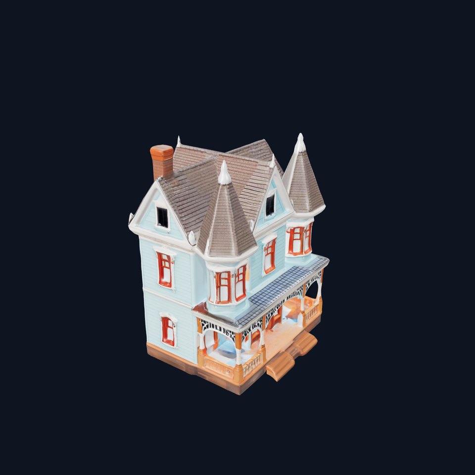 Victorian Blue House model pack