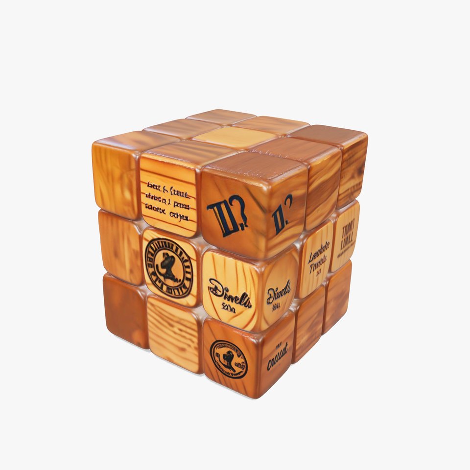 Wooden Puzzle Cube model pack
