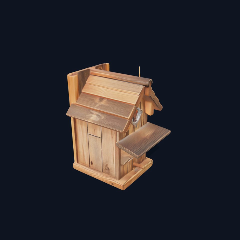 Rustic Wooden Birdhouse model pack