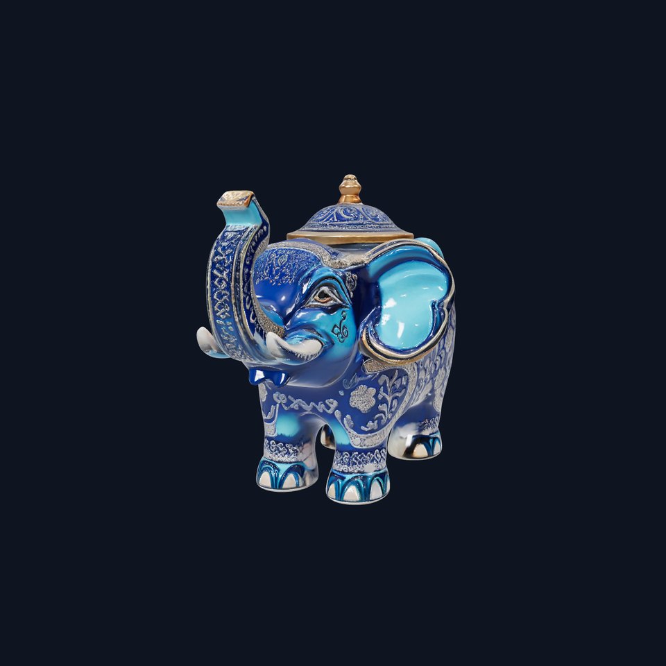 Ornate Elephant Teapot model pack