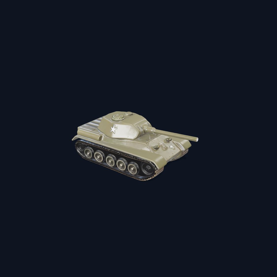 Classic Green Tank model pack