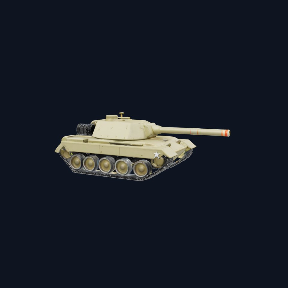 Desert Camouflage Tank model pack