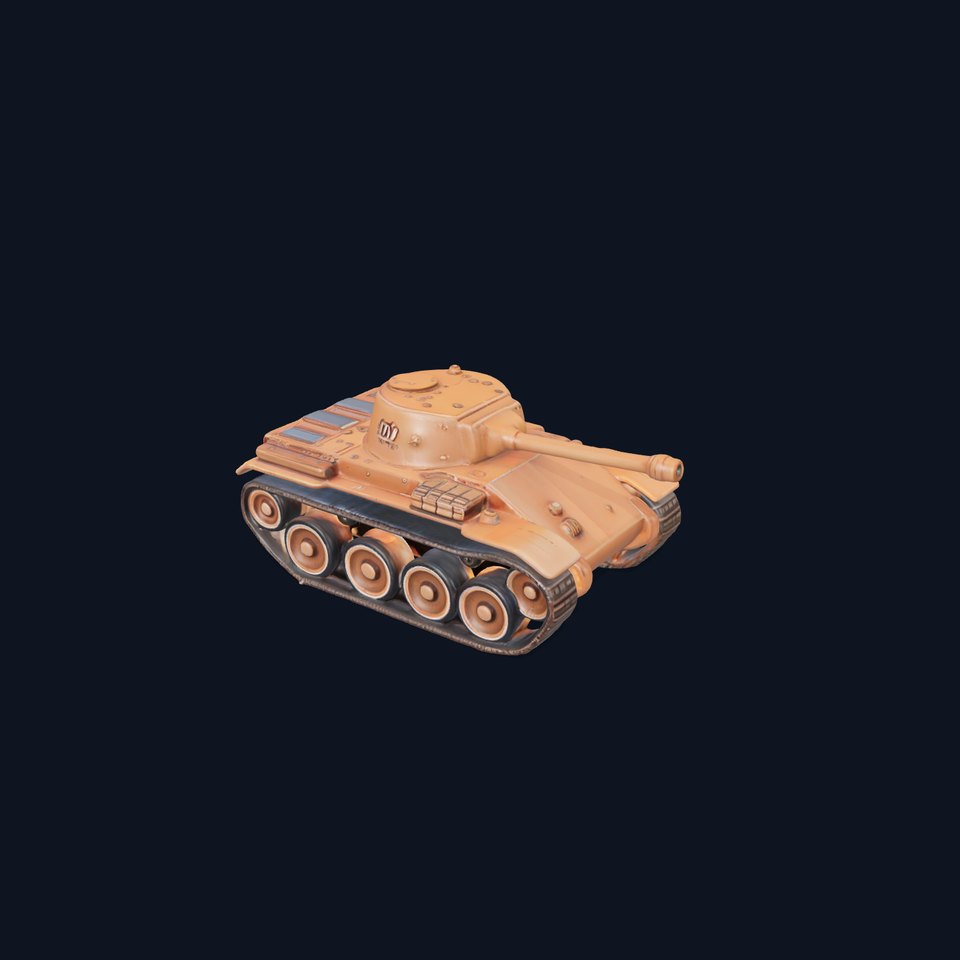 Desert Camo Tank model pack