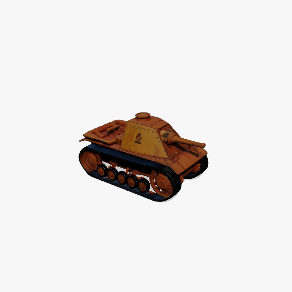 Desert Camouflage Tank model pack
