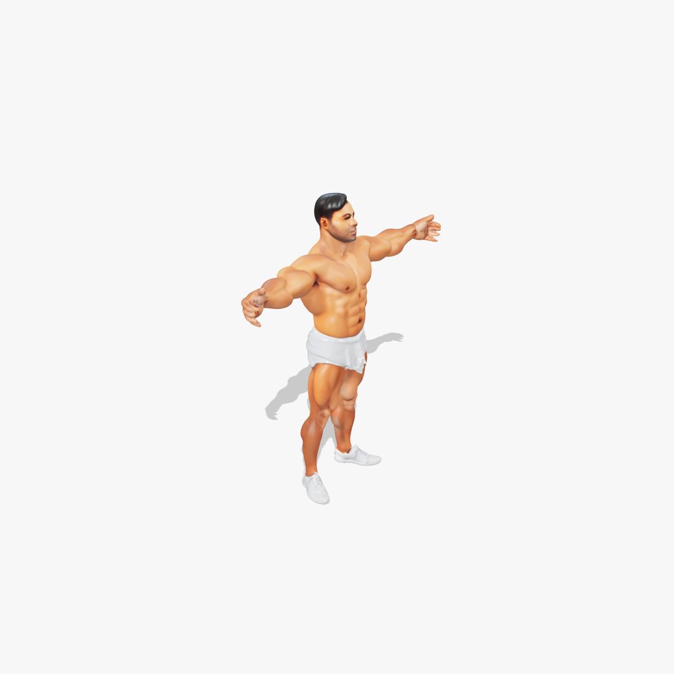 Athletic Male Character model pack