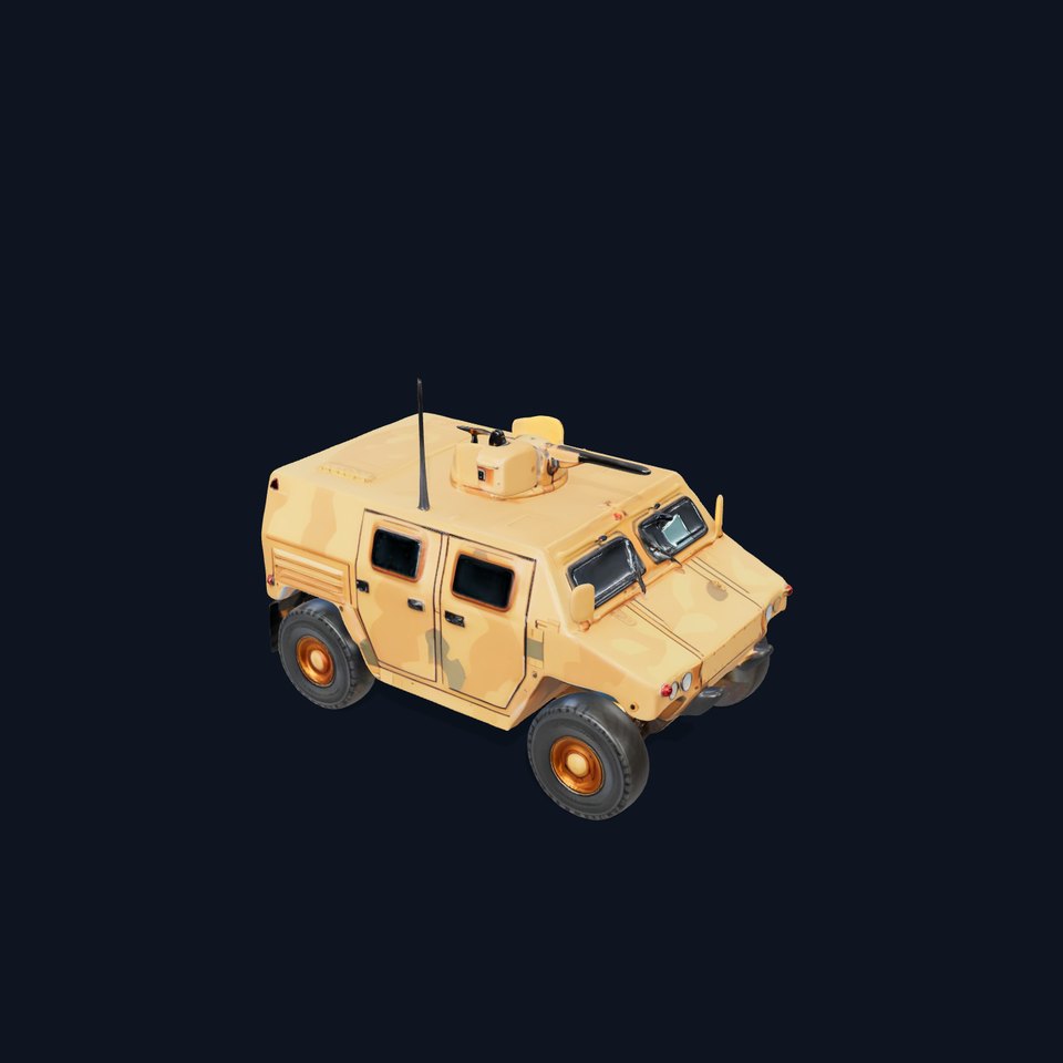 Desert Armored Vehicle model pack