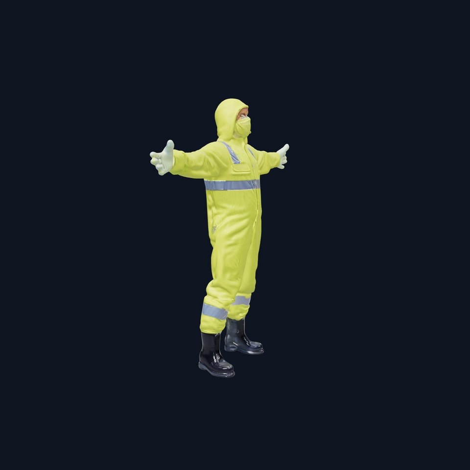 Neon Safety Suit model pack
